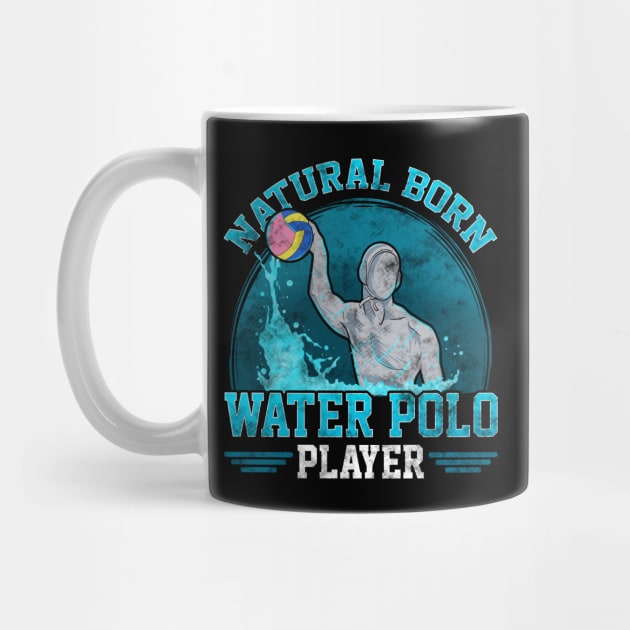 Natural Born Water Polo Player Cool Waterpolo by theperfectpresents